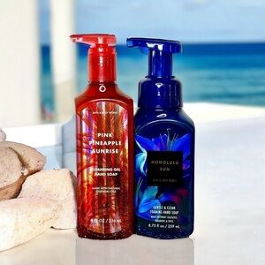 Bath & Body Works Hand Soap Pink Pineapple Sunrise & Honolulu Sun Summer Scents